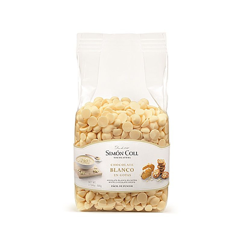 CHOCOLATE BLANCO GOTAS BOLSA 12/500g